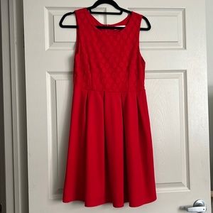 ModCloth x Sunny girl red retro dress